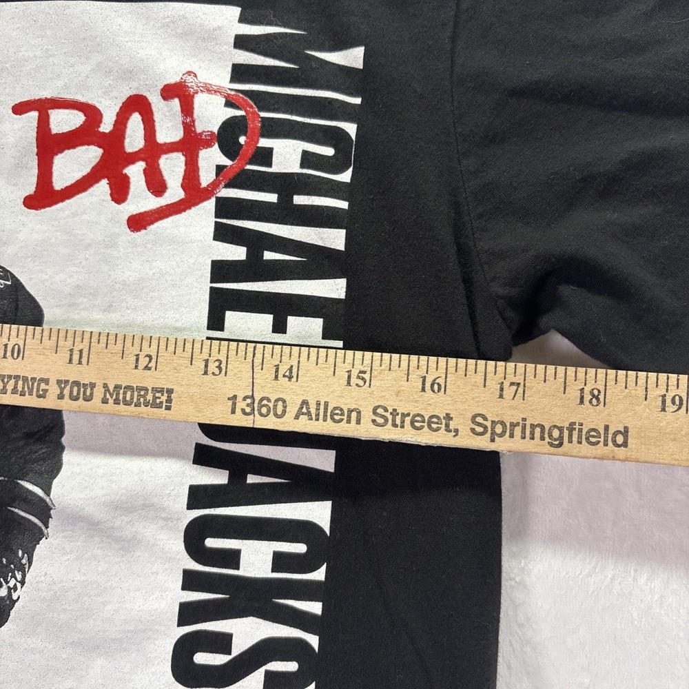 Michael Jackson BAD Graphic Tee- Size Small Black Men's 2016 - Picture 4 of 6